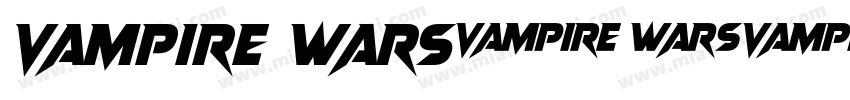 Vampire Wars文字字体转换